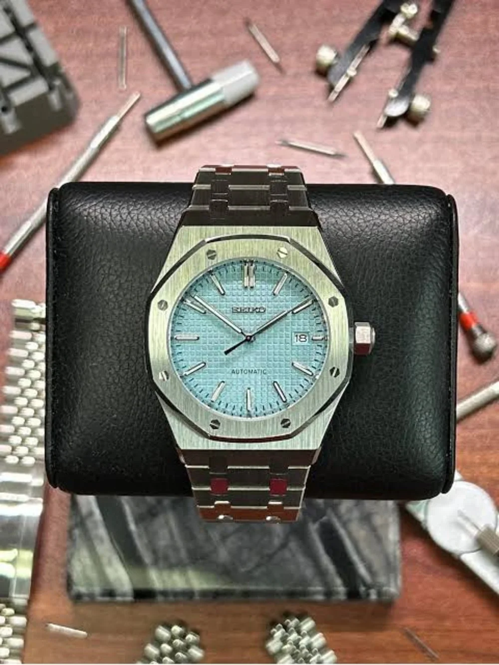 Seiko Mod: Sky Blue Royal Oak